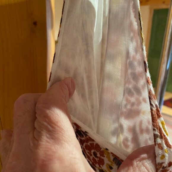 Garnet Hill Aztec Print Sleeveless Dress Light as a breeze fully lined size M - Picture 5 of 14